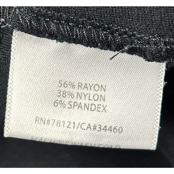 Eileen Fisher Capri Pants Size 1X Black Ankle Length Zipper Bottom Classic - Picture 7 of 11